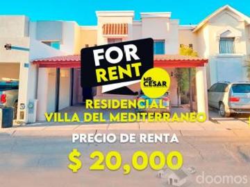 Casa en renta en mediterraneo