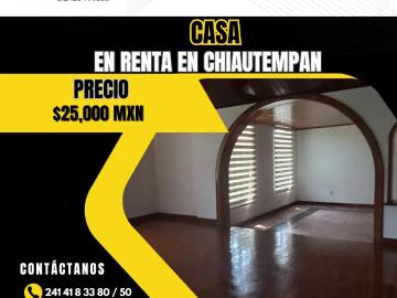 Casa en renta en chiautempan