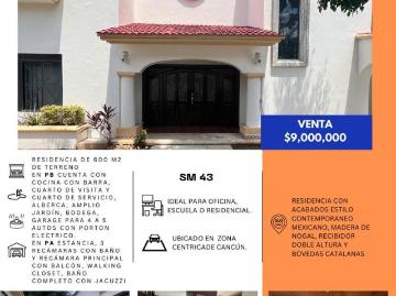 Casa en renta Sauce Sm 43, Cancún, Quintana Roo, México