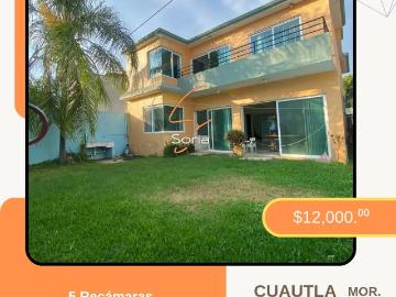 Casa en Renta sin muebles ? ?ubicada en Manantiales a una calle de SOAPS Cuautla Mor