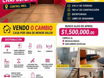 Casa en venta o cambio en san Miguel Chapultepec