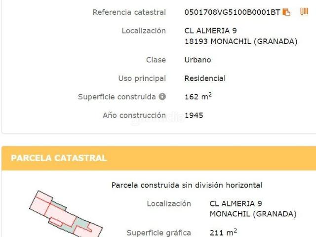 Casa en venta en Monachil, Barrio de la Vega. Finca Casa en estado ruinoso, listo para edificar OFERTABLE. Casas.
