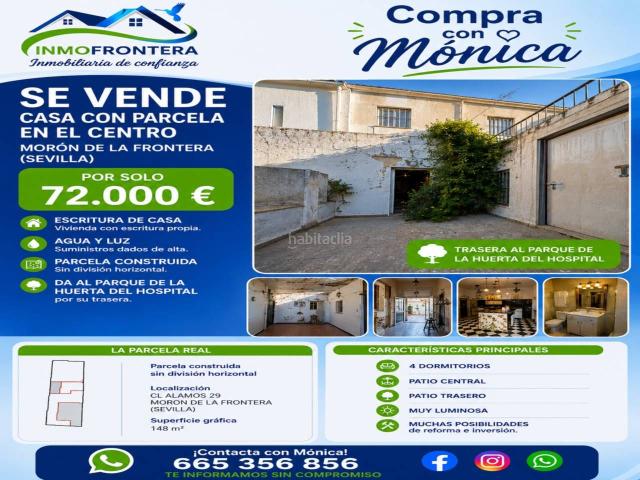 Casa en venta en Morón de la Frontera. Casa en venta en Morón de La Frontera. Casas Morón de la.
