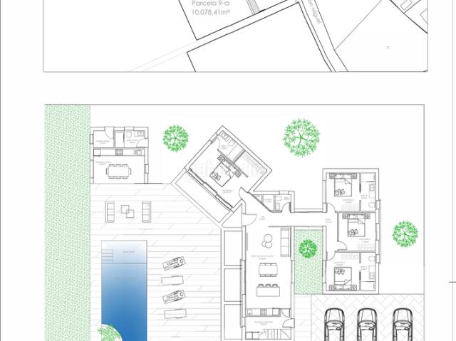 Casa en venta en Algorfa. Ubicado en la exclusiva zona de Castillo de Montemar, este conjunto residencial ofrece tres viviendas independientes que destacan. Casas.