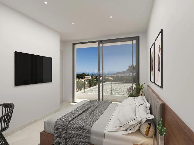 Casa en venta en Alfàs del Pi l´, L´Albir. Villa con vistas al mar, piscina y jardín. Casas Alfàs del Pi.