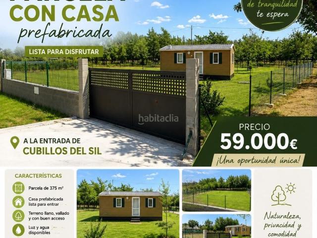 Casa en venta en Cubillos del Sil. SE VENDE FINCA CON MOBIL HOME Y TODOS LOS SERVICIOS CONECTADOS. Casas Cubillos del.