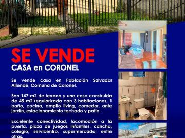 Casa en venta en Coronel