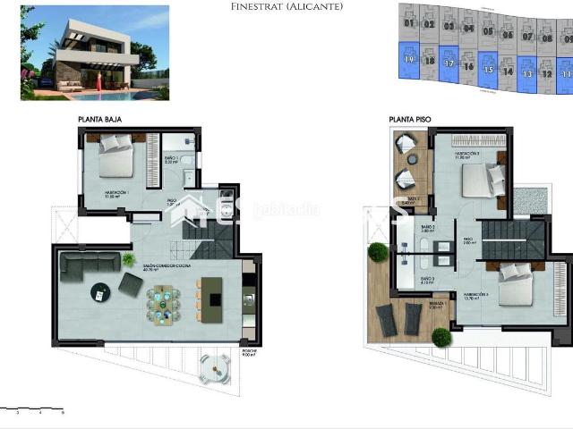 Casa en venta en Elche Elx, San Crispín. Proyecto de villas de obra nueva junto Puig Campana Golf en Finestrat. Casas Elche.