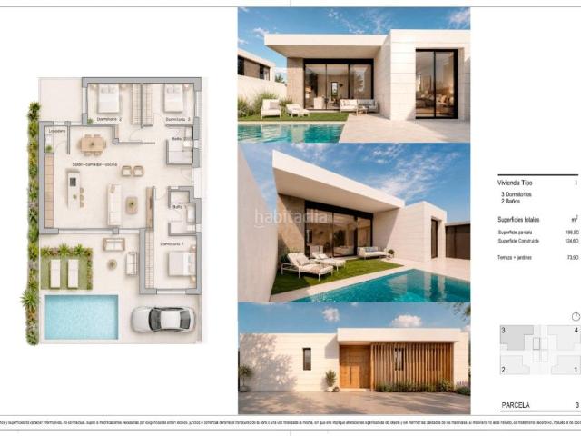 Casa en venta en Pilar de la Horadada, Pilar de la Horadada Ciudad. Villas modernas de nueva construcción en Pilar de la Horadada, cerca de la playa. Casas Pilar de la.