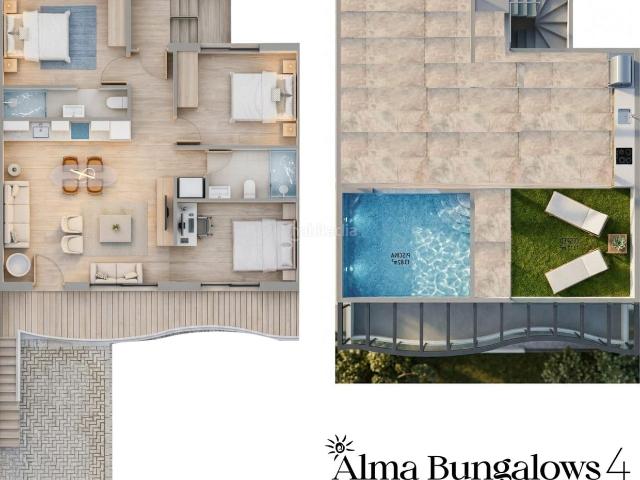 Casa en venta en Pilar de la Horadada, Pilar de la Horadada Ciudad. Bungalows Nuevos Boutique con Piscina Privada en Pilar de la Horadada, a 2 km de la playa. Casas Pilar de la.