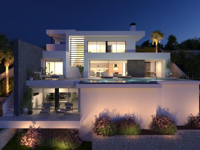 Casa en venta en Poble Nou de Benitatxell el, Cumbre del Sol. VILLA ISEO Lujo Contemporáneo de Dos Plantas Vida Sensorial Frente al Mar y Piscina Infinita. Casas Poble Nou de Benitatxell.