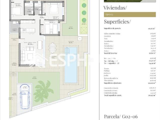 Casa en venta en Polop, Casco urbano. Villa independiente de obra nueva en una sola planta con piscina privada en Polop. Casas.