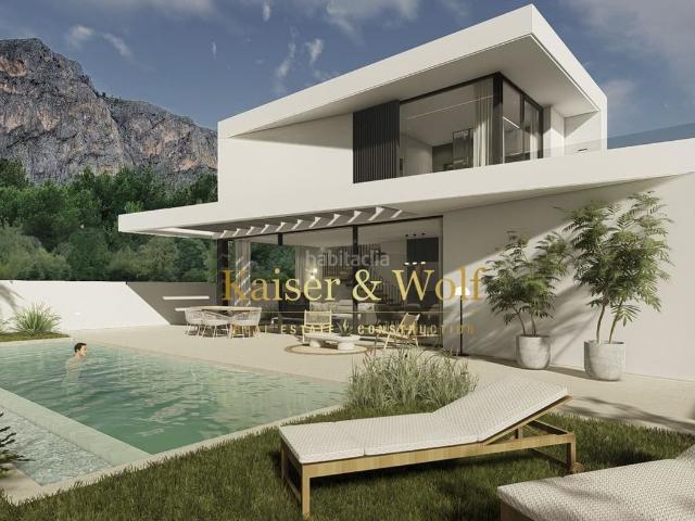 Casa en venta en Polop. Proyecto en Polop con vistas a la montaña y al mar. Casas.