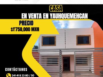 Casa en venta en yauhquemehcan