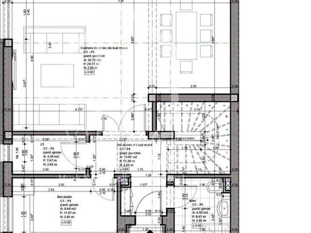 Casa individuala 4 camere, 125 mp, 237 mp teren Selimbar