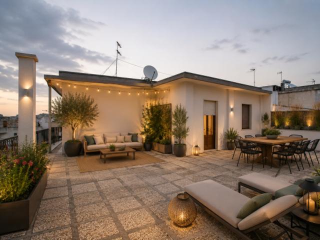 Casa indipendente con terrazzo a livello