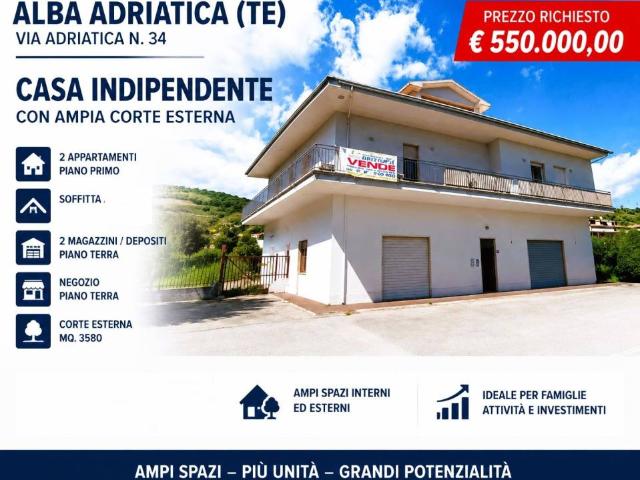 Casa indipendente in vendita ad Alba Adriatica via Adriatica, 34