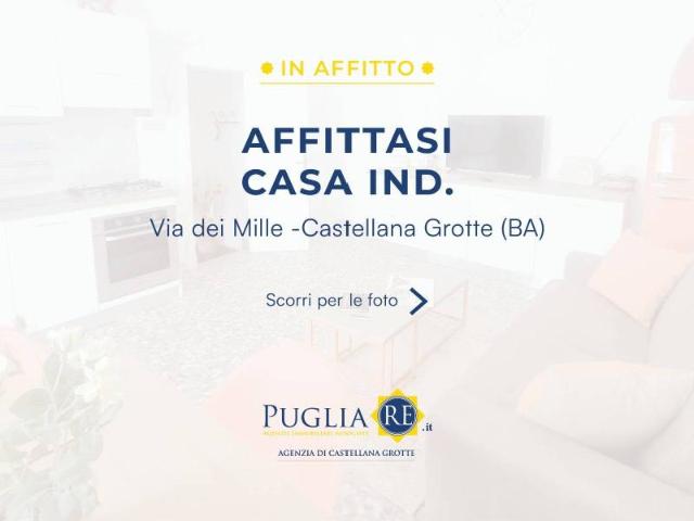 Casa indipendente in affitto a Castellana Grotte BA