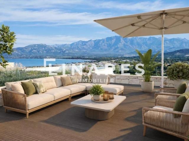 CASA LUMINA appartement T3 de 61,6 m2 Terrasse de 19,8m2 Vue mer 20260 Calvi