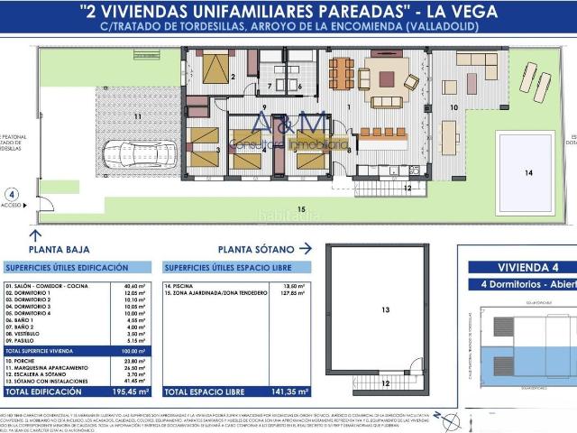 Casa pareada en venta en Arroyo de la Encomienda, La Vega. PAREADO EN LA VEGA ARROYO. Casas pareadas Arroyo de la.