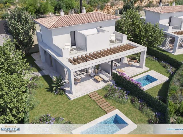 Casa pareada en venta en Baleares Manacor, Porto Cristo. Cala Romántica Casas adosadas con piscina cerca de la playa.Inmueble 7428. Casas pareadas.