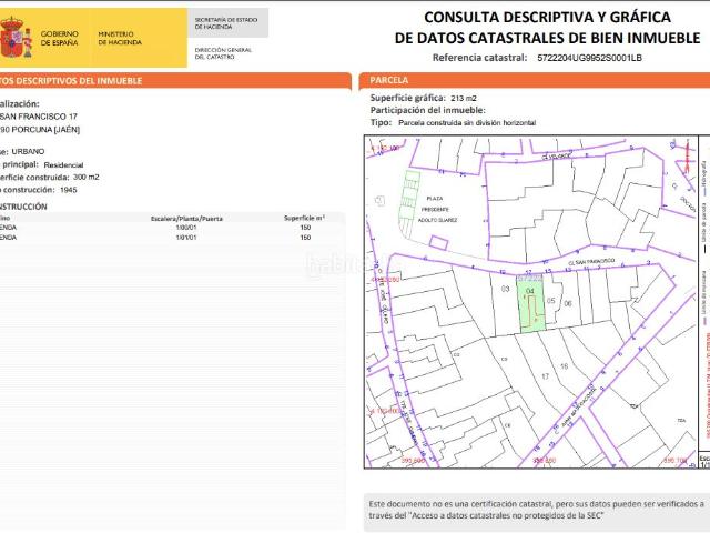 Casa pareada en venta en Porcuna. Oportunidad Casa con jardín en Porcuna. Casas pareadas.