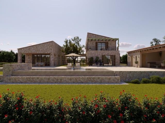 Casa rústica, Campos