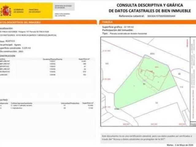 Casa rústica Venta Murcia Capital, Beniaján
