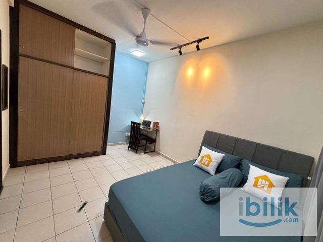 Casa Subang, USJ 1, Subang, NEW CONDO Medium RoomFully Furnish NEW 10” Mattress Aircond Wardrobe Table Chair