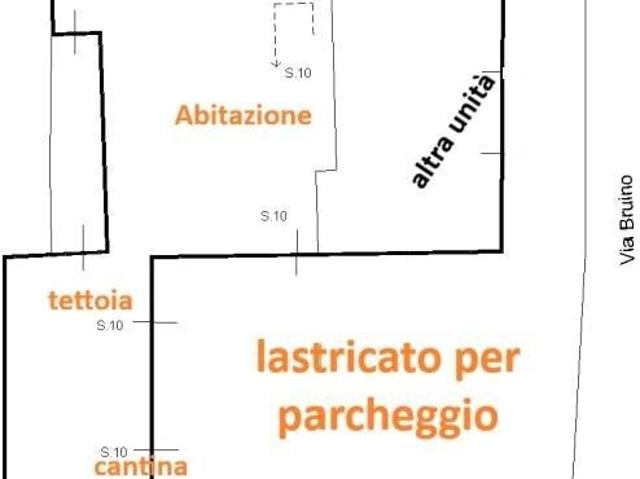 Casa semindipendente in vendita a Bruino, Medolla