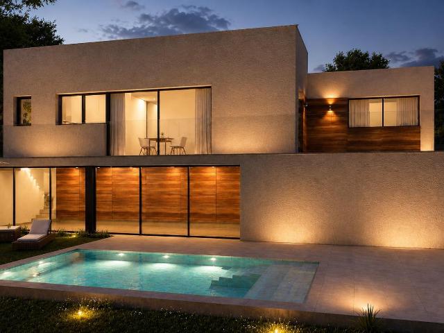 Casa unifamiliar de obra nueva con vivienda en planta y piscina, entrega en octubre 2026 en Santa Eulàlia de Ronçana