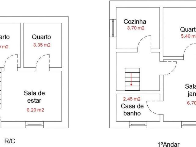 Casa / Villa T3 em Janeiro de Cima e Bogas de Baixo de 50,00 m2