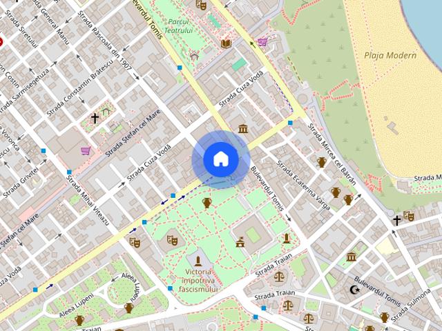 Casa 3 camere, Faleza Nord, 2 parcari, semidecomandata, curte, central