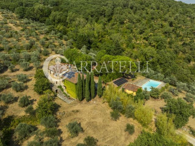 Casale con Piscina Panoramica e 26 Ettari di Terreno nel Val. 354m² Pergine Valdarno