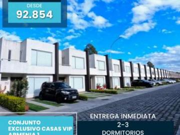 CASAS VIP EN VENTA ARMENIA 1 DESDE $92K 2 Y 3 DORMITORIOS AH