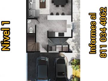 CASAS EN VENTA ZONA CONCORDIA 3 NIVELES, 3 RECAMARAS, ESTANCIA, 3.5 BAÑOS APODACA, N.L