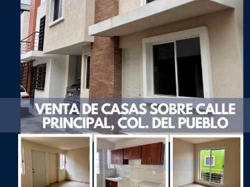 Casas en nuevas en venta de 3 recamaras a 2 cuadras de la Av. Hidalgo, enfrente hospital militar, calle principal