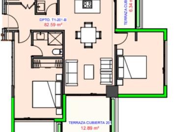 CASOLE #114 T1: Fabuloso departamento en venta de 2 habitaciones con terraza, en el sector del El Batán, Samborondón