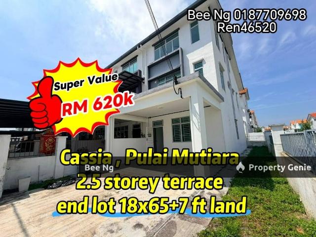 Cassia @ Pulai Mutiara 2.5 Storey Terrace End Lot With Land