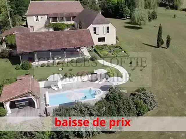 Cazals 46250 Achat / Vente maison 11 pièces t11 piscine