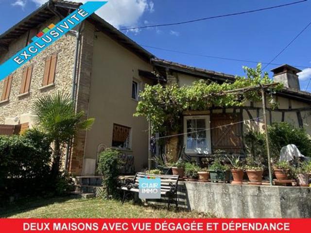 Cazaubon Ensemble immobilier rare: deux maisons d