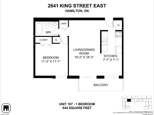Centennial Court Apartments 1 Bedroom Apartment for Rent at 2641 King St E, Hamilton, ON L8K 1Y5 Glendale