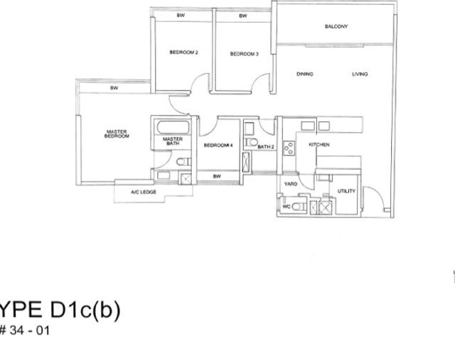Centro Residences Condominium For Sale, $2,856,000, 4 Bed 3 Bath 1,281 sqft $2,230.00 psf