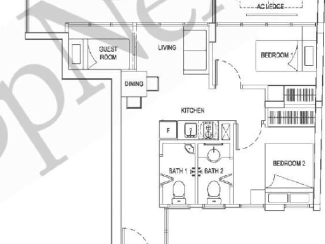 Central Imperial Condominium For Sale, $835,000, 2 Bed 2 Bath 603 sqft $1,385.00 psf