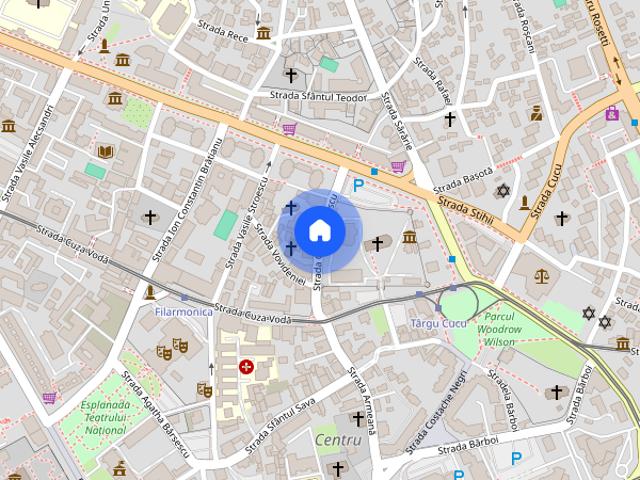 centru in IASI ofer in chirie apartament cu 2 camere