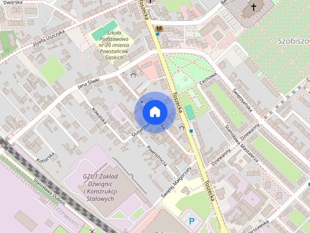 centrum, blisko PKP, dworca autobusowego oraz DPD