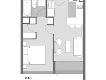 Cesion de Promesa Depto de 1 Dormitorio y 1 Bano en Independencia