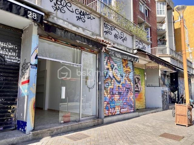 SOUS COMPROMIS * CESSION DE DROIT AU BAIL local de 24,45 m2 RUE PAUL BERT LES PUCES