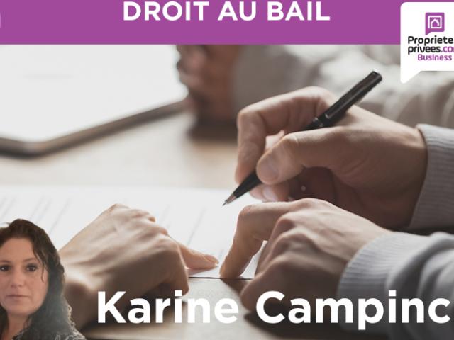 Cession de droit au bail, local commercial 80 m² en coeur de ville