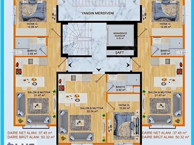 CEVİZLİ'DE HASTANE VE ADLİYE DİBİNDE SATILIK 1+1 DAİRE